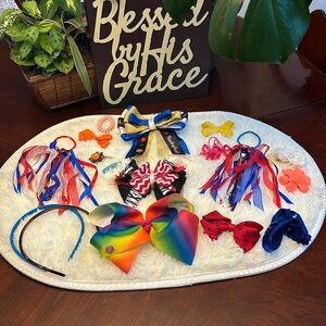 Girls hair bow bundle